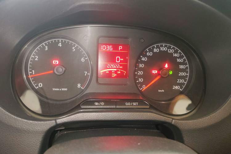 Used Volkswagen Polo 2013 1.4L Automatic Comfort Edition Odometer Close Up