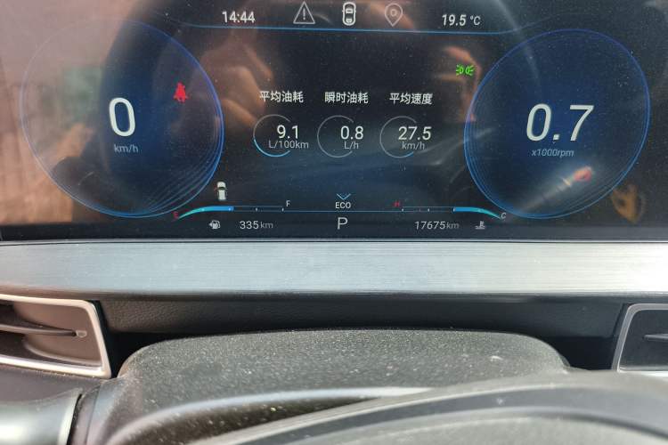 Used EXEED Zhuifeng 2022 Chasing the Waves Edition 1.5T CVT Wind-Chasing Edition Odometer Close Up