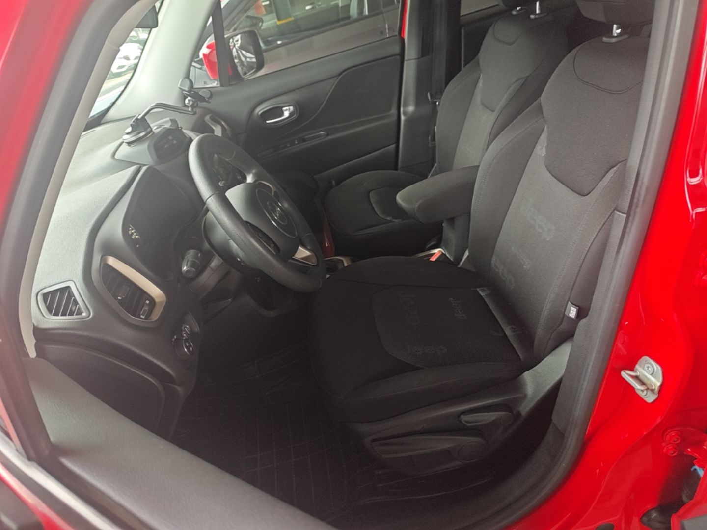 Vordere Reihe im Auto