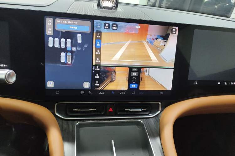 Used Hima AITO M9 2024 Range-Extended Ultra Version 42 kWh 6-Seater Model Audio And AC Panel