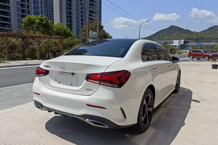 Used Mercedes-Benz A-Class 2022 Second Facelift A 200 L Sport Sedan Fashion Version Rear Right 45 Deg
