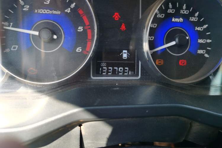 Used Zxauto Terralord 2018 2.5T Diesel Business Edition 4x4 Comfort Trim Dual SD4V25R-100 Odometer Close Up