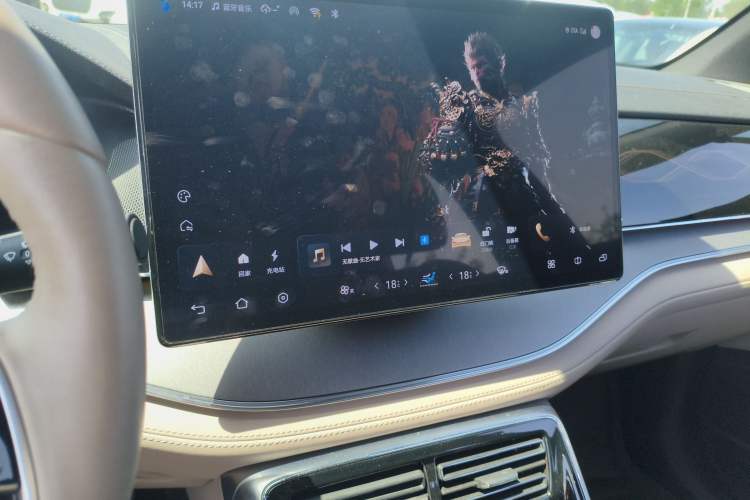 Used BYD Tang New Energy 2024 EV Champion Edition 730KM Deluxe Model Audio And AC Panel