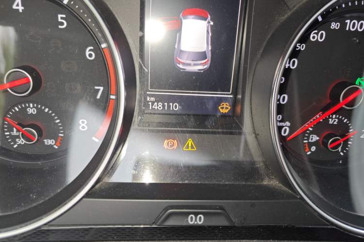 Used Volkswagen Golf GTI 2016 2.0 TSI GTI Odometer Close Up