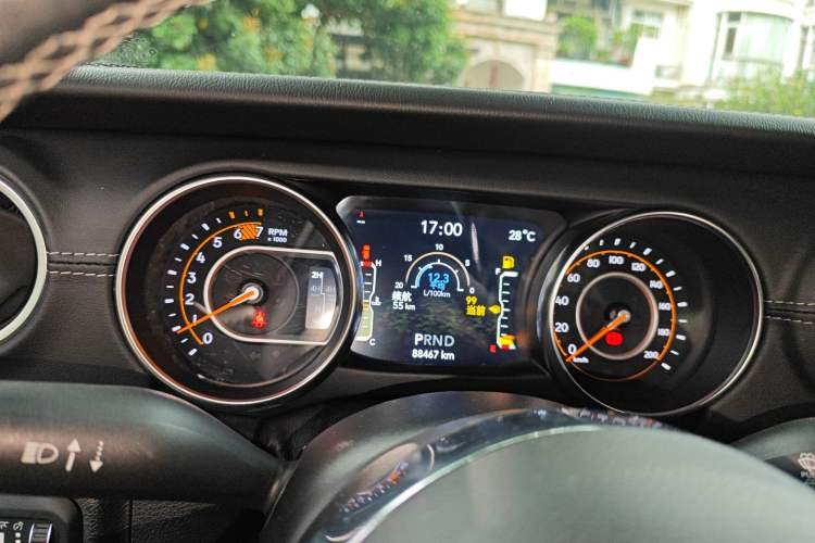 Used Jeep Wrangler 2019 2.0T Sahara Four-Door Version China VI Emission Standard Instrument Cluster