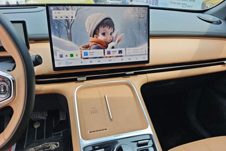 Used Geely Galaxy Xingjian 7 EM-i 2025 120km Flagship Edition Audio And AC Panel