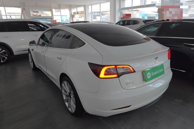 Used Tesla Model 3 2019 Standard Range Rear-Drive Upgraded Version Rear Left 45 Deg