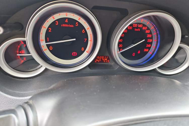 Used Mazda 6 2010 2.0L Manual Transmission Odometer Close Up