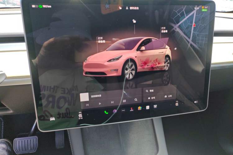 Used Tesla Model Y 2022 Revised Version Rear-Wheel Drive Audio And AC Panel