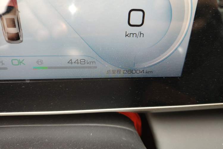 Used BYD Qin L 2024 DM-i 80KM Beyond Model Odometer Close Up