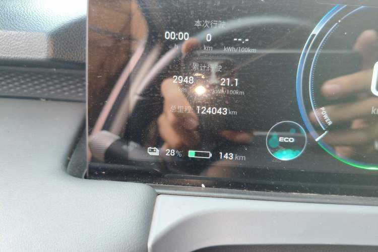 Used AION Y 2022 Plus 70 Enjoy Edition Odometer Close Up