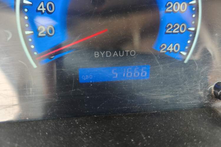 Used BYD F3 2018 1.5L Manual Classic Model Odometer Close Up