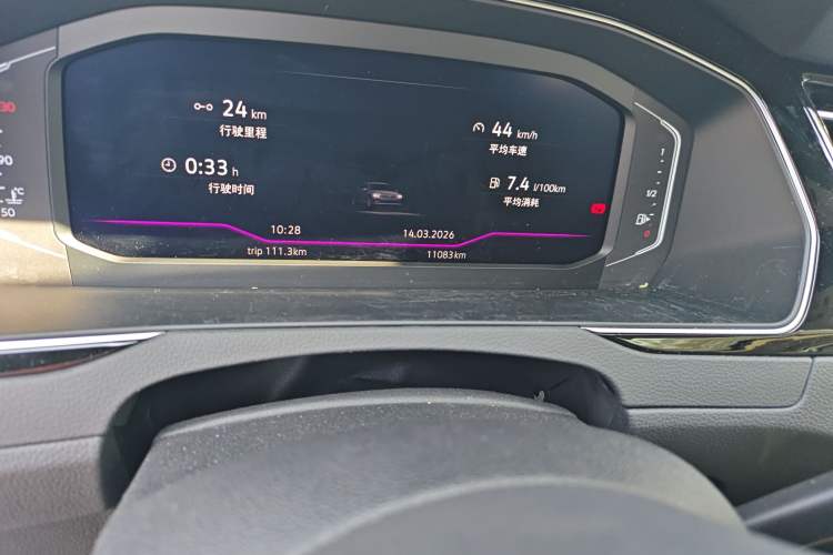 Used Volkswagen Magotan 2025 Revised Version Zhongxiang Edition 330TSI DSG Luxury Trim Odometer Close Up