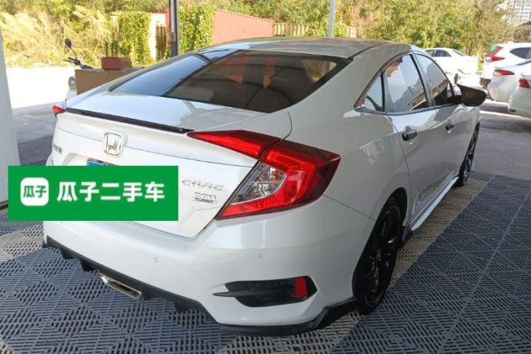 Used Honda Civic 2019 220TURBO CVT Dynamic Edition China VI Emission Standard Rear Right 45 Deg