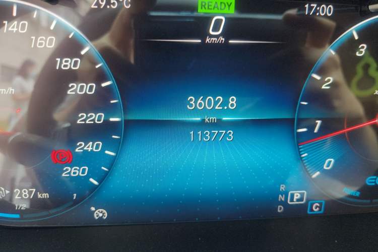 Used Mercedes-Benz C-Class 2020 C 260 Sport Edition Odometer Close Up