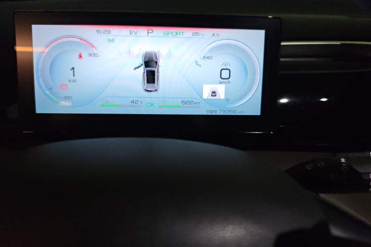 Used BYD Song Pro New Energy 2022 DM-i 51km Prestige Model Odometer Close Up