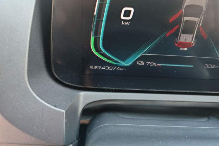 Used BYD Yuan New Energy 2019 EV535 High-Energy Leading Edition Odometer Close Up