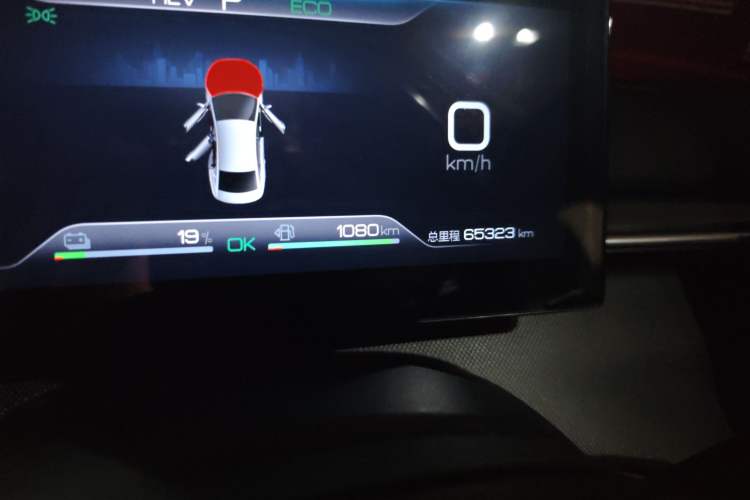 Used BYD Destroyer 05 2022 DM-i 55KM Luxury Model Odometer Close Up