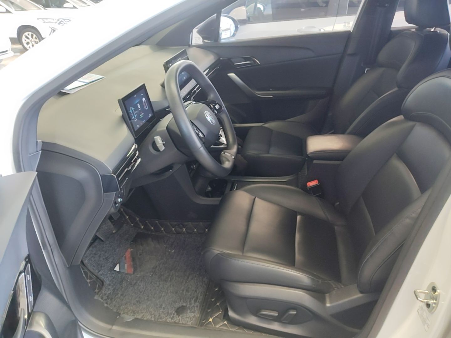 Vordere Reihe im Auto