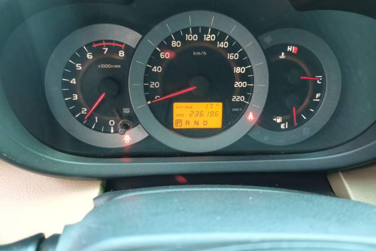 Used Toyota RAV4 2011 2.0L Automatic Luxury Edition Odometer Close Up