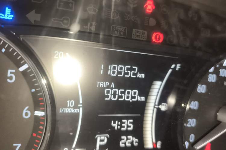 Used Honda Envix 2019 180TURBO CVT Enjoyment Version China V Odometer Close Up