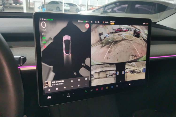 Used Tesla Model Y 2023 Rear-Wheel-Drive Version Audio And AC Panel