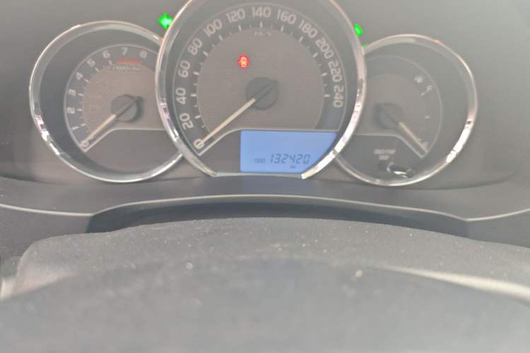 Used Toyota Levin 2016 1.6G CVT Elite Edition Odometer Close Up