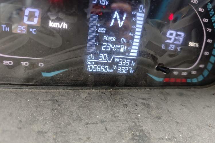 Used Dongfeng Xiaokang EC36II 2023 Chongqing Innovision 38.64 kWh Odometer Close Up