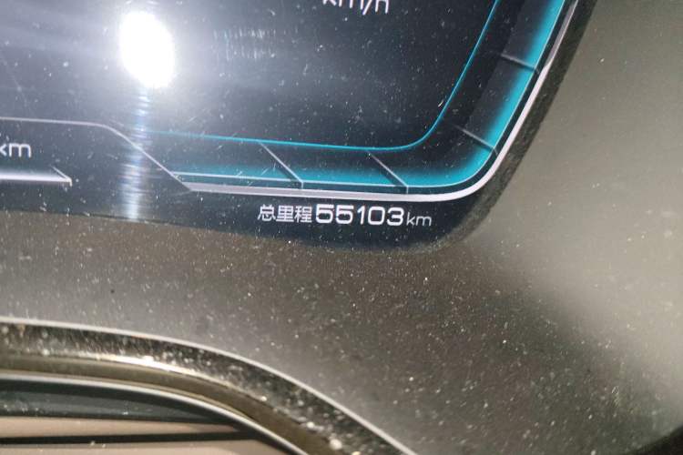 Used BYD Han 2021 EV Standard Range Luxury Model Odometer Close Up