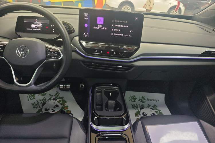 Used Volkswagen ID.4 CROZZ 2021 Long-Range Lite PRO Two-Wheel Drive Version Audio And AC Panel