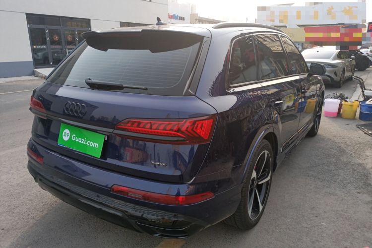 Used Audi Q7 2022 55 TFSI quattro S line Ice and Snow Sports Edition Rear Right 45 Deg