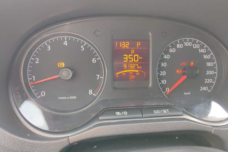 Used Volkswagen Polo 2013 1.4L Automatic Comfort Edition Odometer Close Up