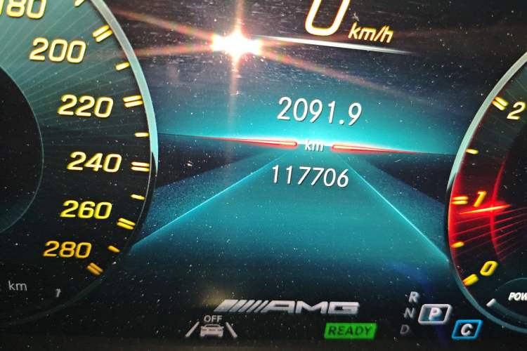 Used Mercedes-Benz GLE Coupe AMG 2020 AMG GLE 53 4MATIC+ Coupe SUV Odometer Close Up