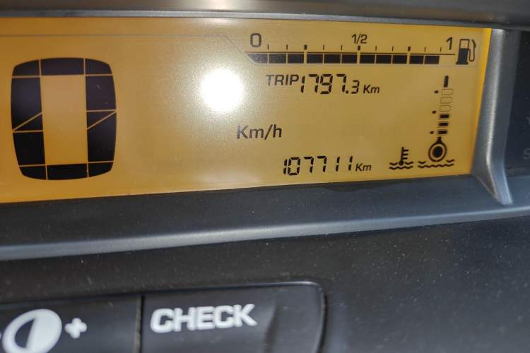 Used Citroen C-Quatre 2014 VTS Version 1.6L Automatic Prestige Model Odometer Close Up