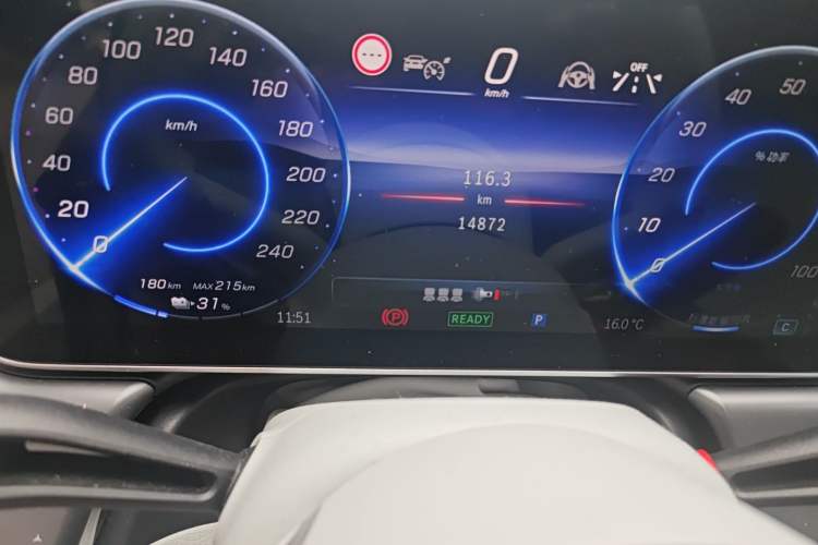 Used Mercedes-Benz EQE 2022 350 First Edition Special Version Odometer Close Up