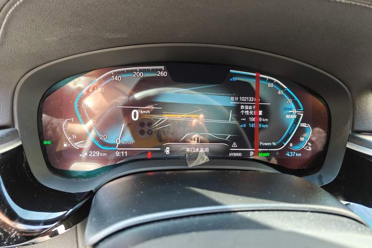 Used BMW 5 Series New Energy 2022 Second Facelift 535Le M Sport Package Odometer Close Up