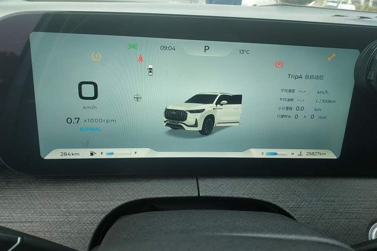 Used Chery Tiggo 9 2023 2.0T Dual-Clutch Two-Wheel Drive Luxury Edition 5 Seats Instrument Cluster