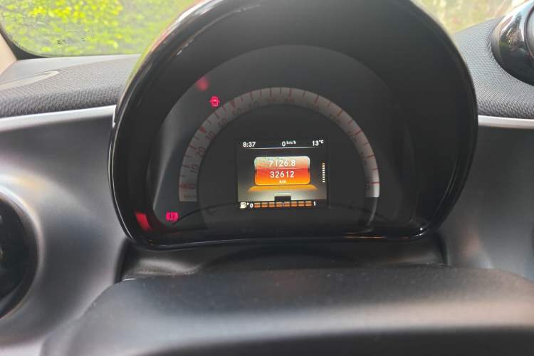 Used smart fortwo 2015 1.0L 52 kW Hardtop Passion Edition Odometer Close Up