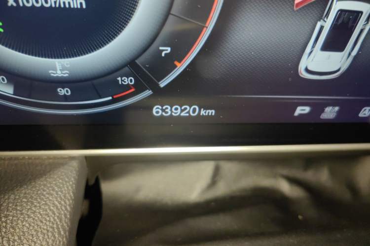 Used Hongqi HS5 2019 2.0T Smart Connect Flagship All-Wheel-Drive Version Odometer Close Up