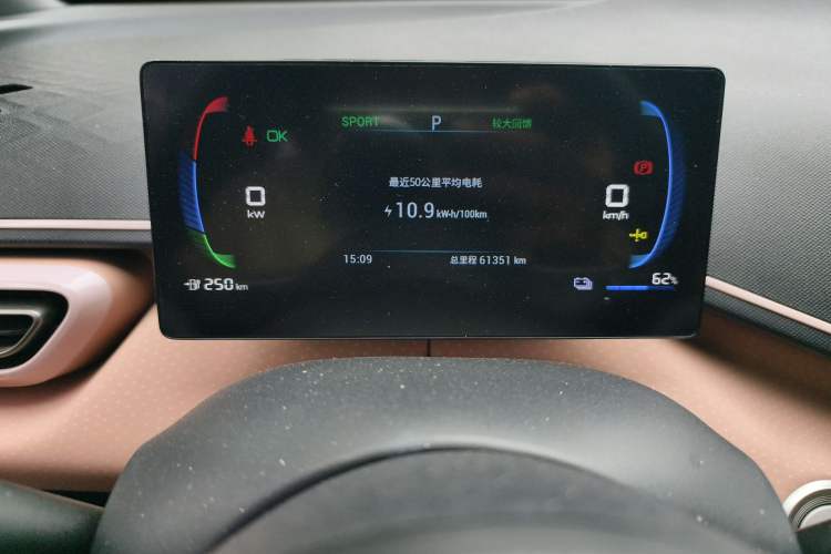 Used BYD Seagull 2023 Flying Edition Odometer Close Up