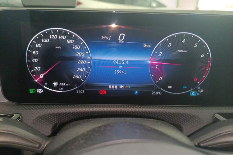 Used Mercedes-Benz CLA 2024 CLA 220 Odometer Close Up