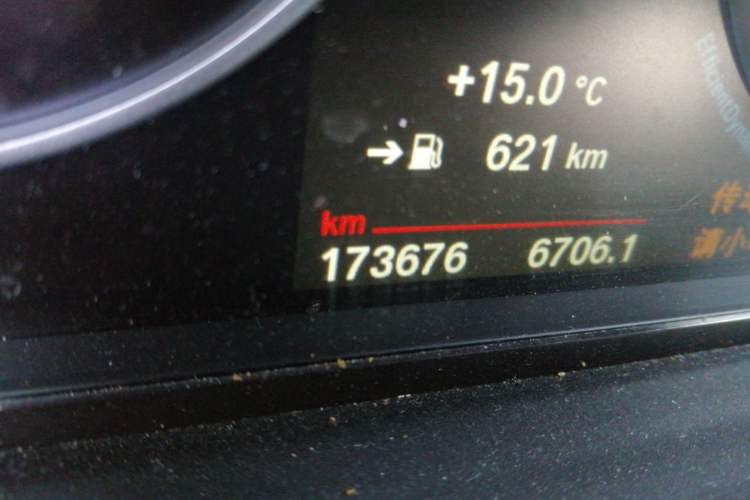 Used BMW 5 Series 2014 525Li Luxury Design Package Odometer Close Up