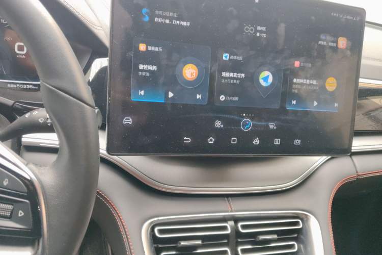 Used BYD Song PLUS New Energy 2021 DM-i 100KM Four-Wheel Drive Flagship PLUS Audio And AC Panel