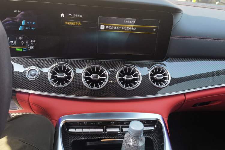 Used Mercedes-Benz AMG GT 2019 AMG GT 50 four-door sports car Audio And AC Panel