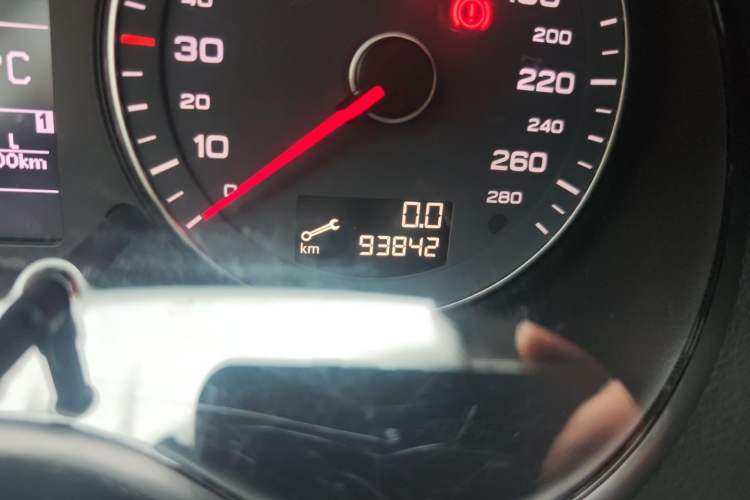 Used Audi A3 2010 Sportback 1.4T Luxury Model Odometer Close Up