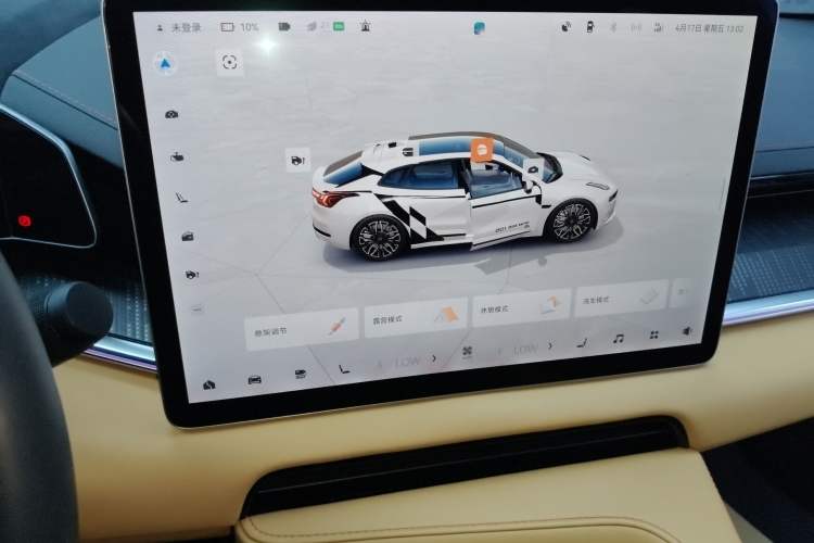 Used Zeekr 001 2021 Ultra-Long Range Dual-Motor YOU Version Audio And AC Panel