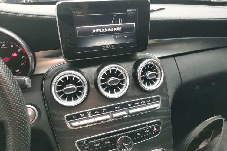 Used Mercedes-Benz C-Class 2015 Restyled C 180 L Sport Edition Audio And AC Panel