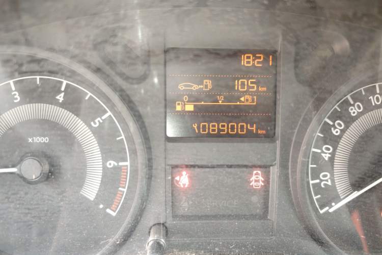 Used Peugeot 301 2016 1.6L Manual Comfort Edition Odometer Close Up