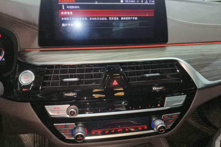 Used BMW 5 Series 2020 530Li Luxury Edition Premium Package Audio And AC Panel