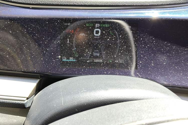 Used BYD Qin PLUS 2021 EV 600KM Flagship Model Odometer Close Up